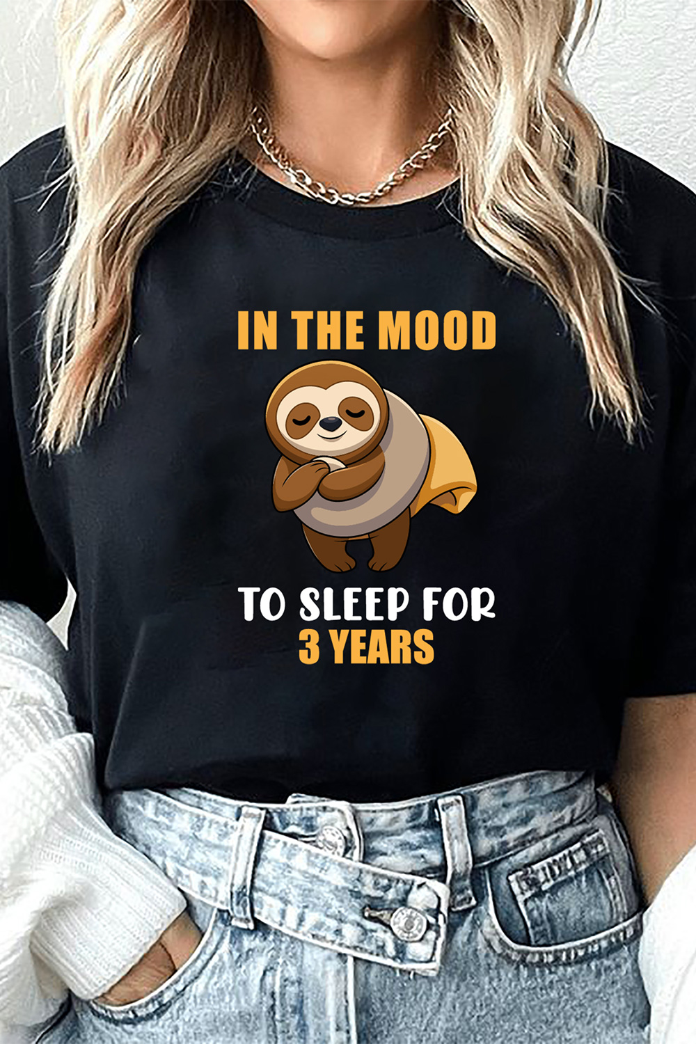 Sleeping Sloths Design pinterest preview image.