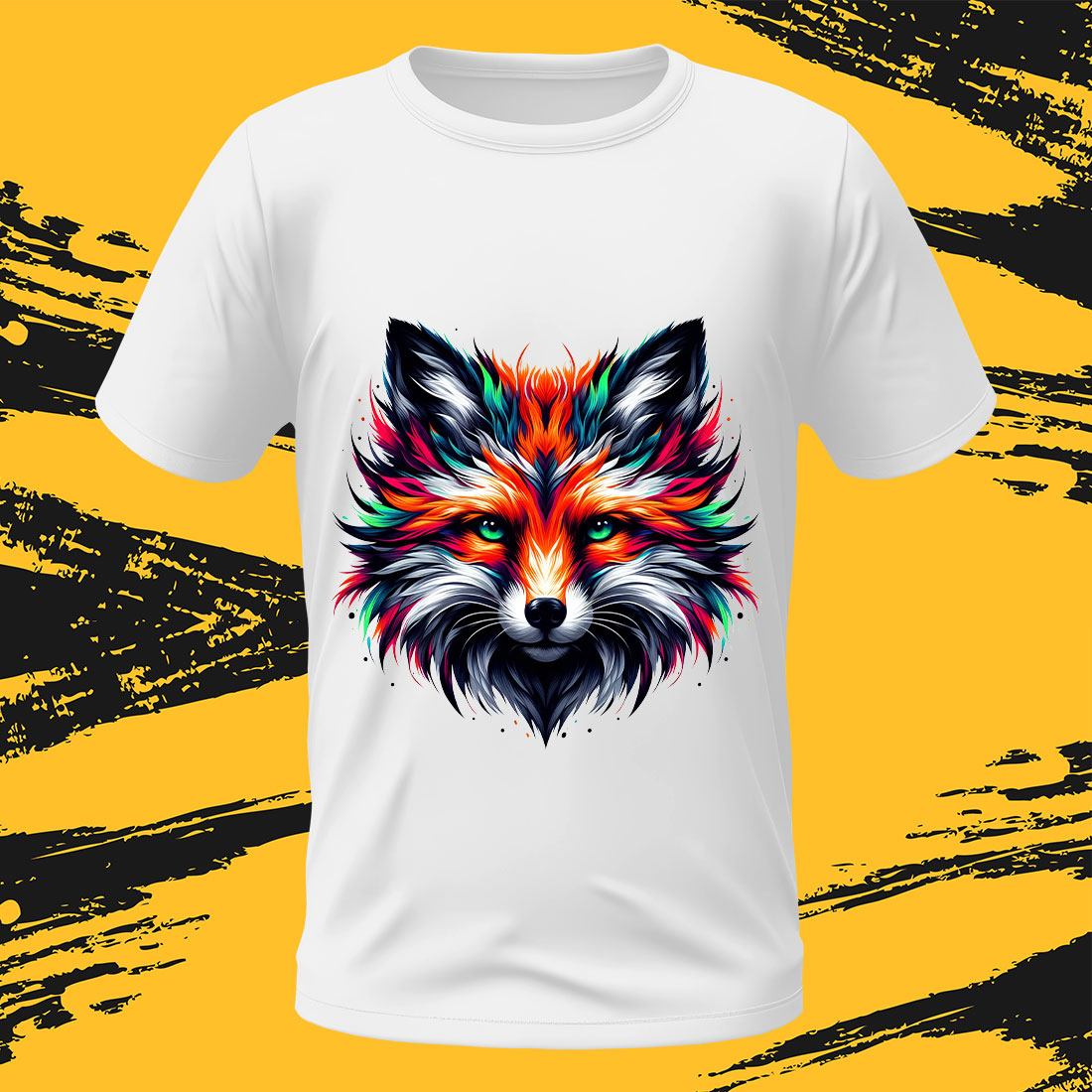 fox T Shirt Design preview image.