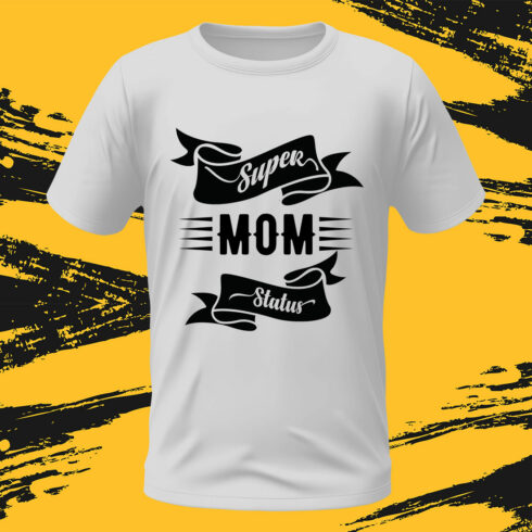 Typography T-shirt Design mom cover image.