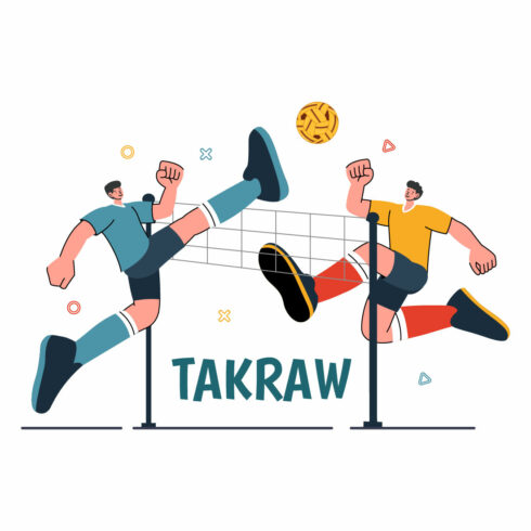 9 Sepak Takraw Sports Illustration cover image.