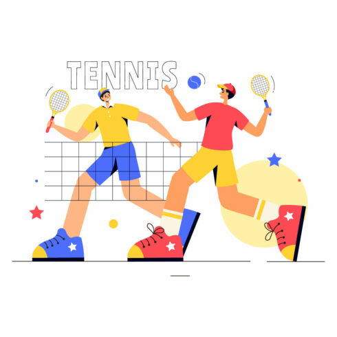 13 Tennis Player Sport Illustration cover image.