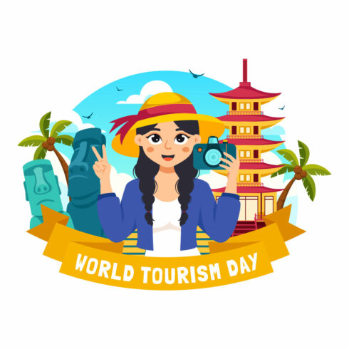 12 World Tourism Day Illustration cover image.