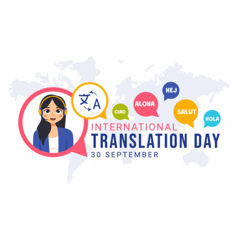 11 International Translation Day Illustration cover image.