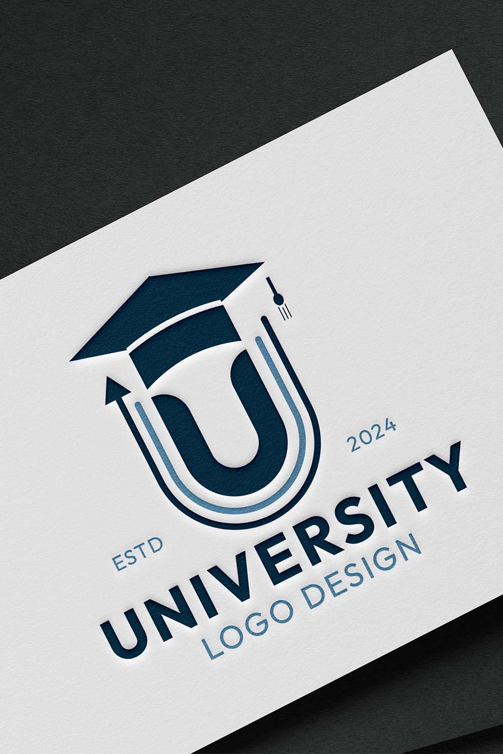 University Logo Design | 100% Editable Logo Design Illustrator File pinterest preview image.