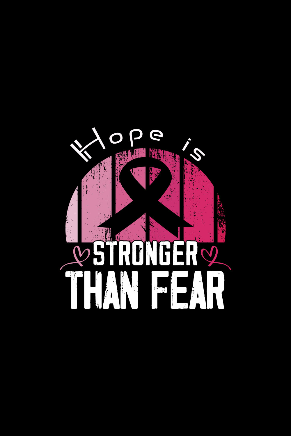 cancer awareness t-shirt design pinterest preview image.