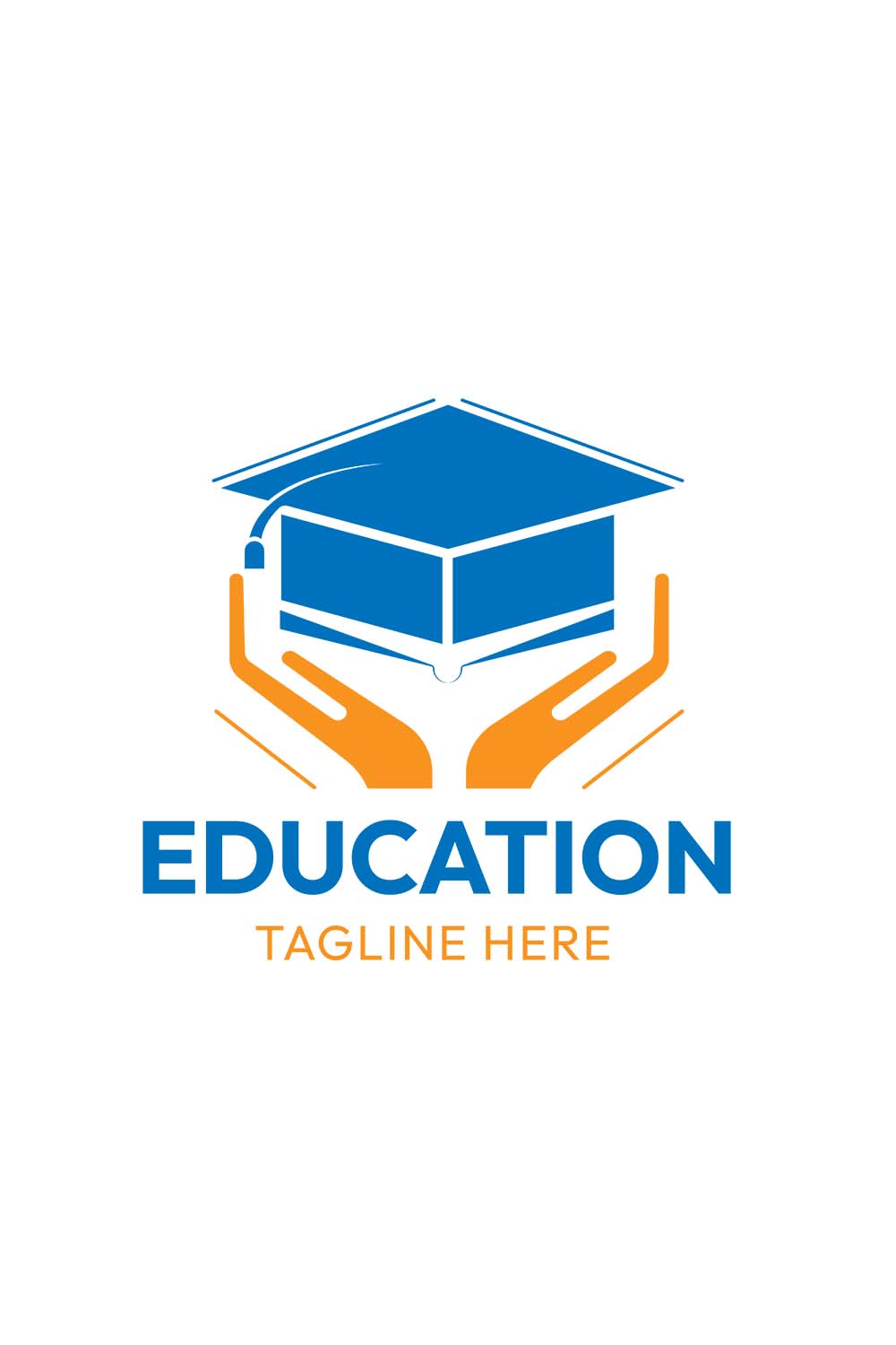 Education Logo Design | Illustrator Template | 100% Editable pinterest preview image.