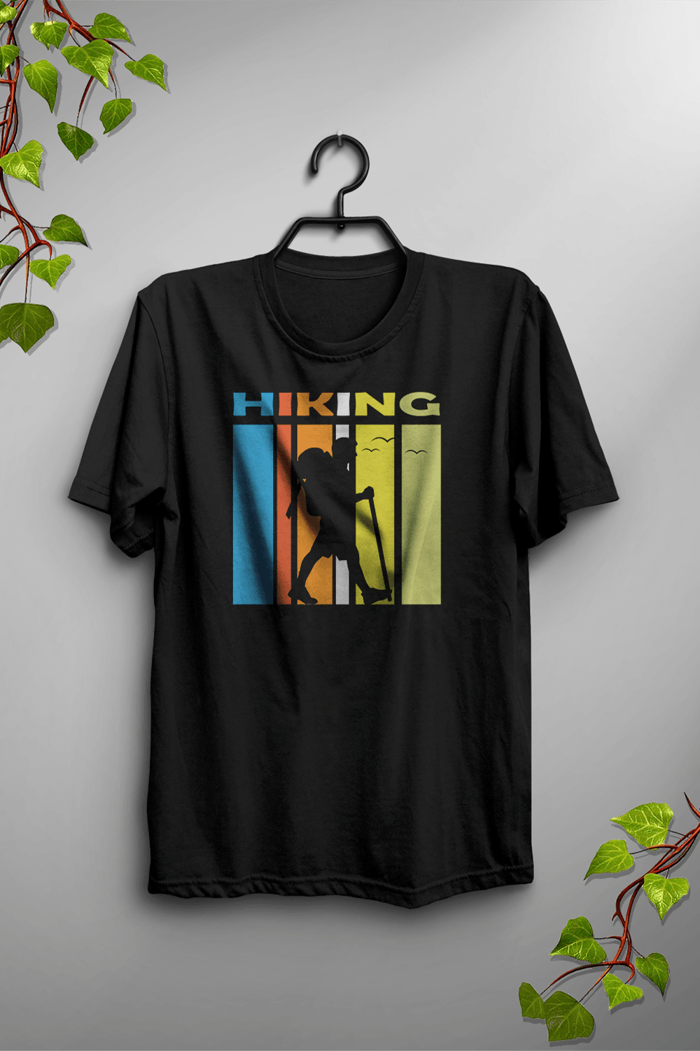 Bold and Beautiful Vintage Hiking Design - Hiking Vintage Design pinterest preview image.