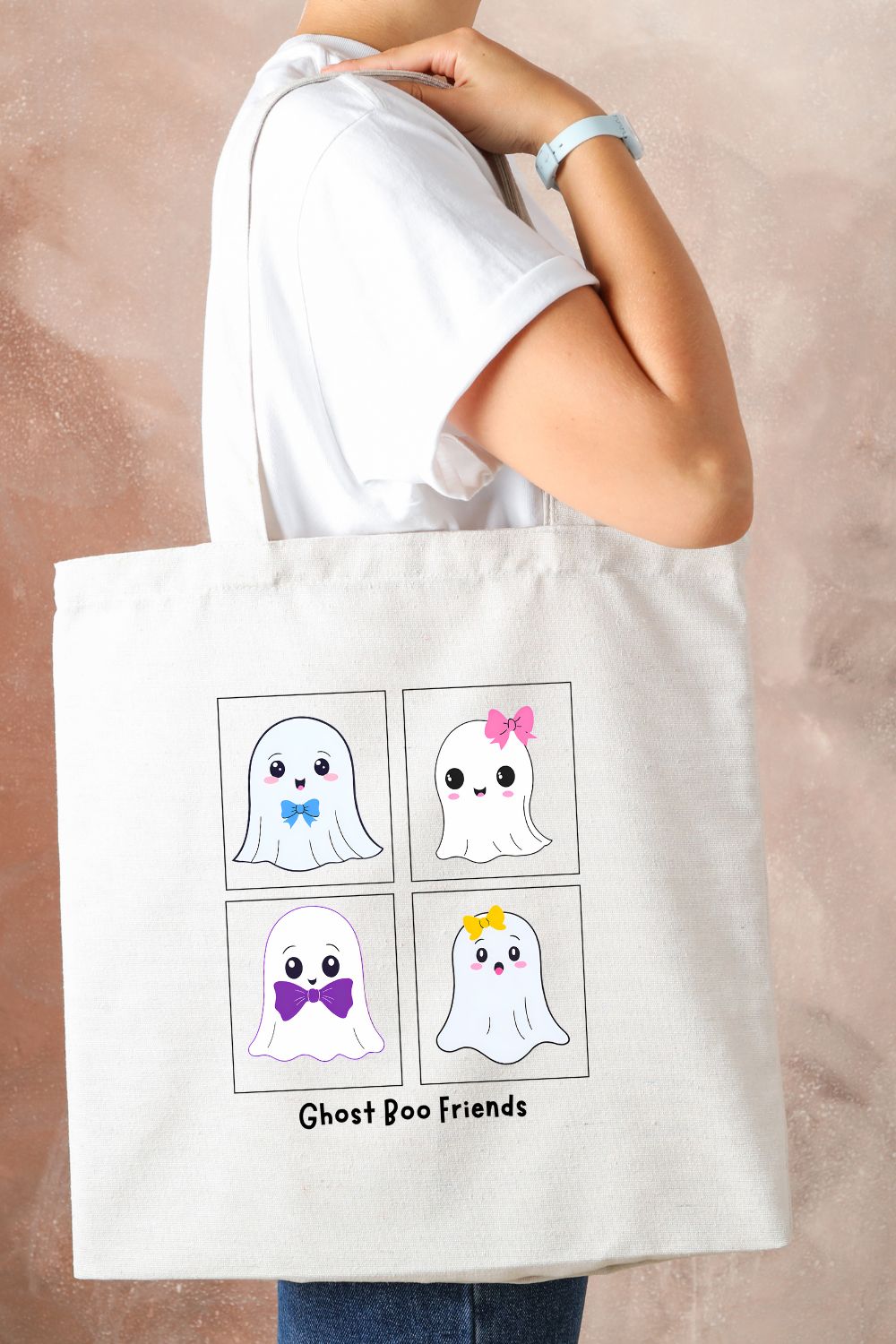 Ghost Boo Friends T-shirt graphic pinterest preview image.