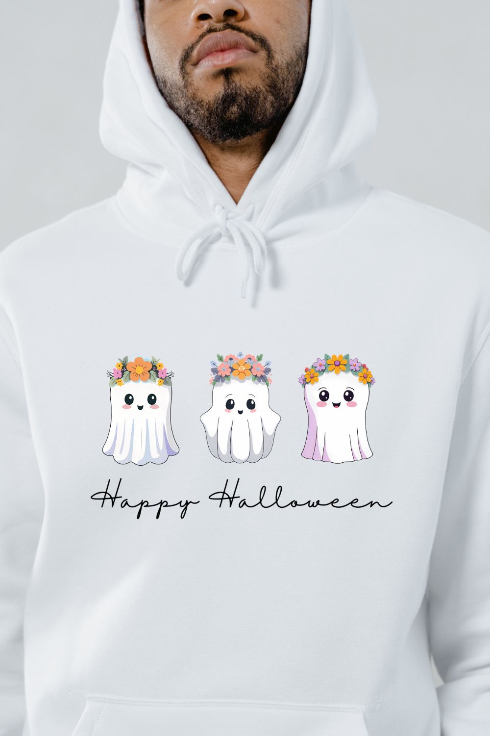 Happy Halloween' T-shirt pinterest preview image.