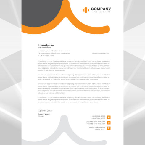 Modern Letterhead Design cover image.