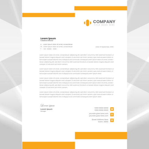 Modern Letterhead Design cover image.