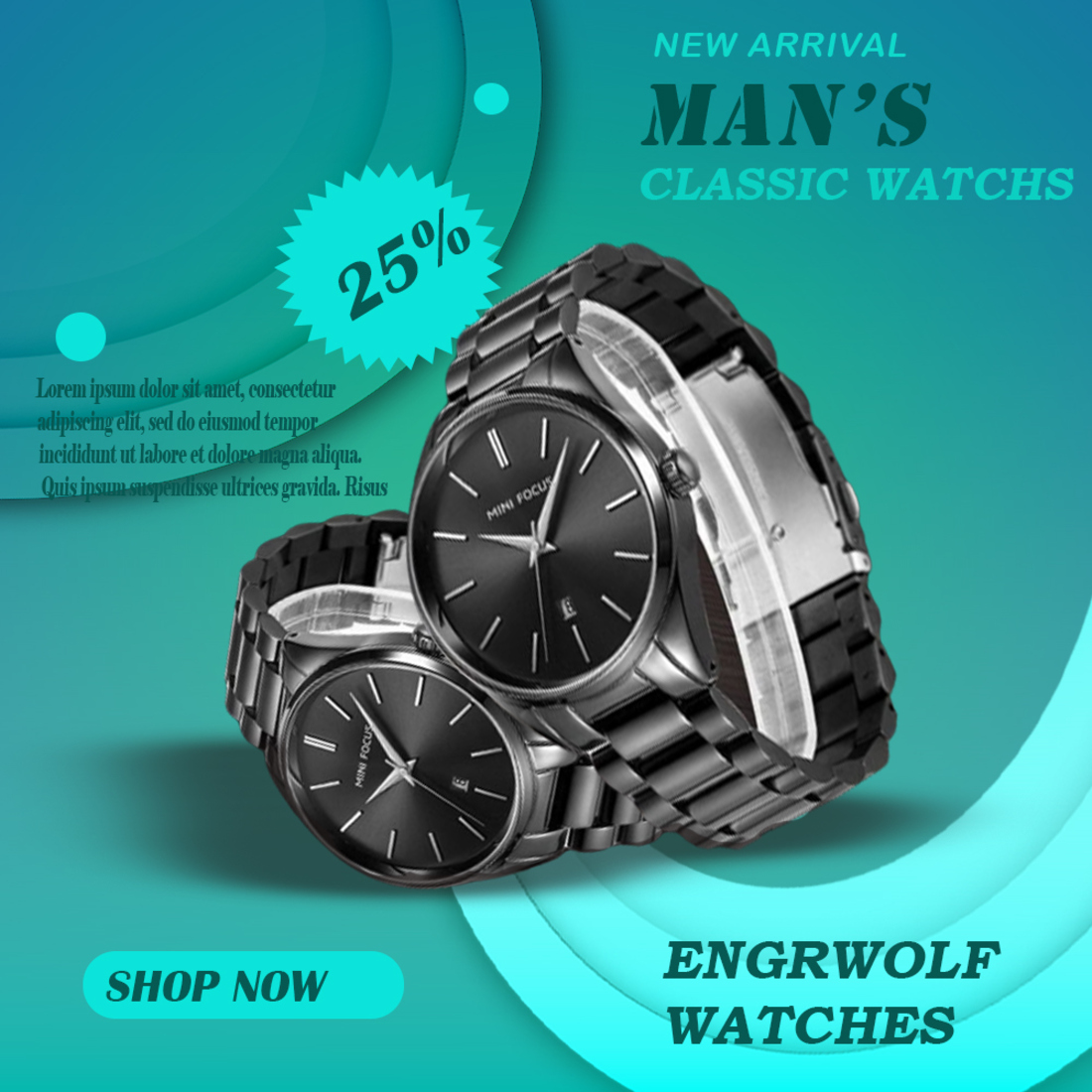Man watch cover image.