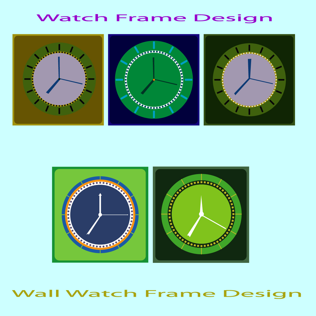 Watch frame and weight scale bundle design preview image.