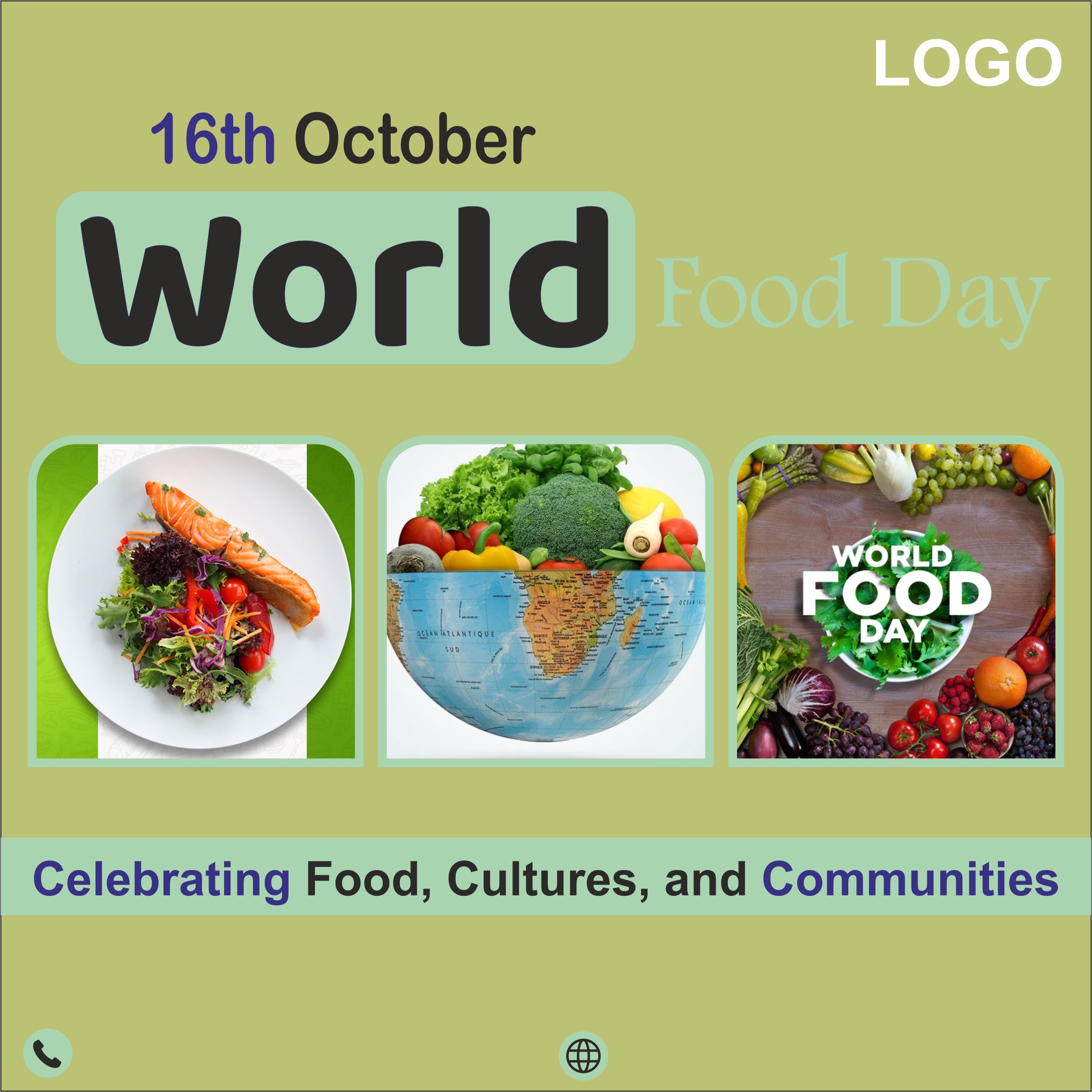 World Food Day Design Ready 10 Post preview image.