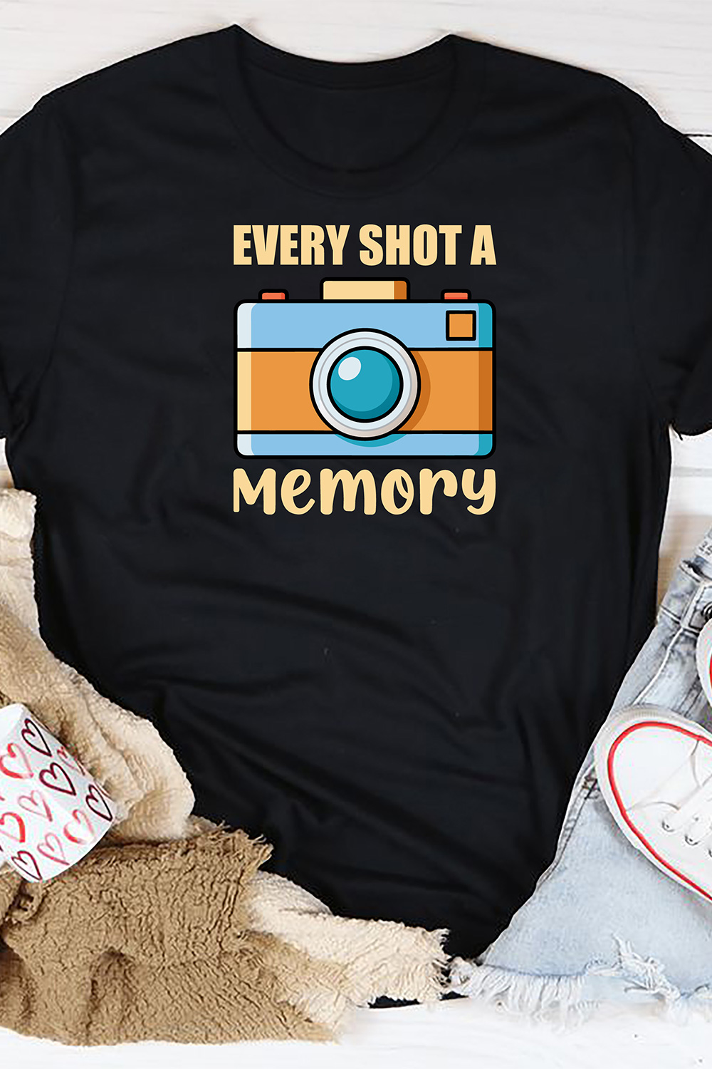 Every Shot A Memory - World Photography Day Design pinterest preview image.