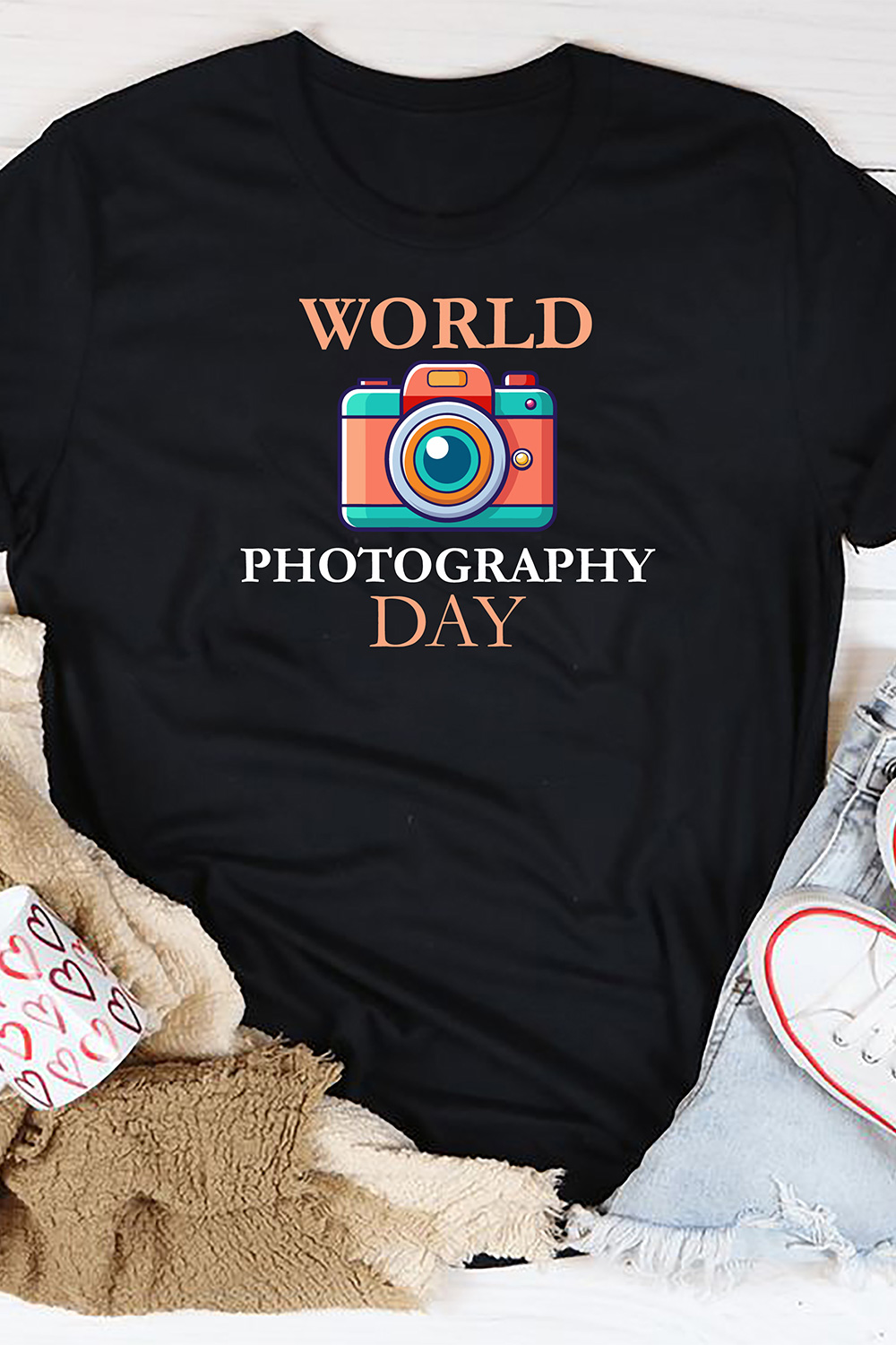 Trendy World Photography Days Design pinterest preview image.