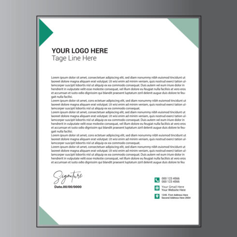 Modern Letterhead Design cover image.