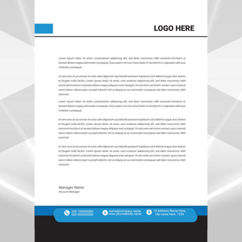 Modern Letterhead Design cover image.