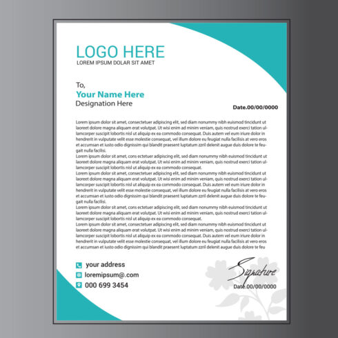 Modern Letterhead Design cover image.