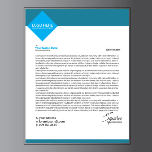 Modern Letterhead Design cover image.