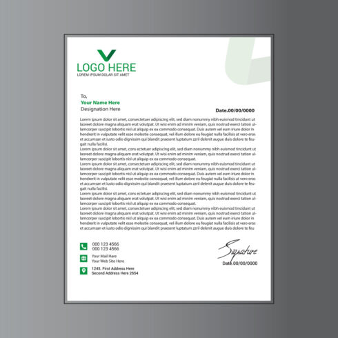 Modern Letterhead Design cover image.