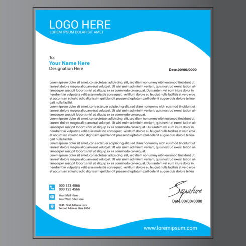 Modern Letterhead Design cover image.