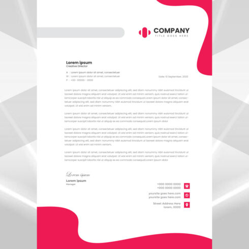 Modern Letterhead Design cover image.