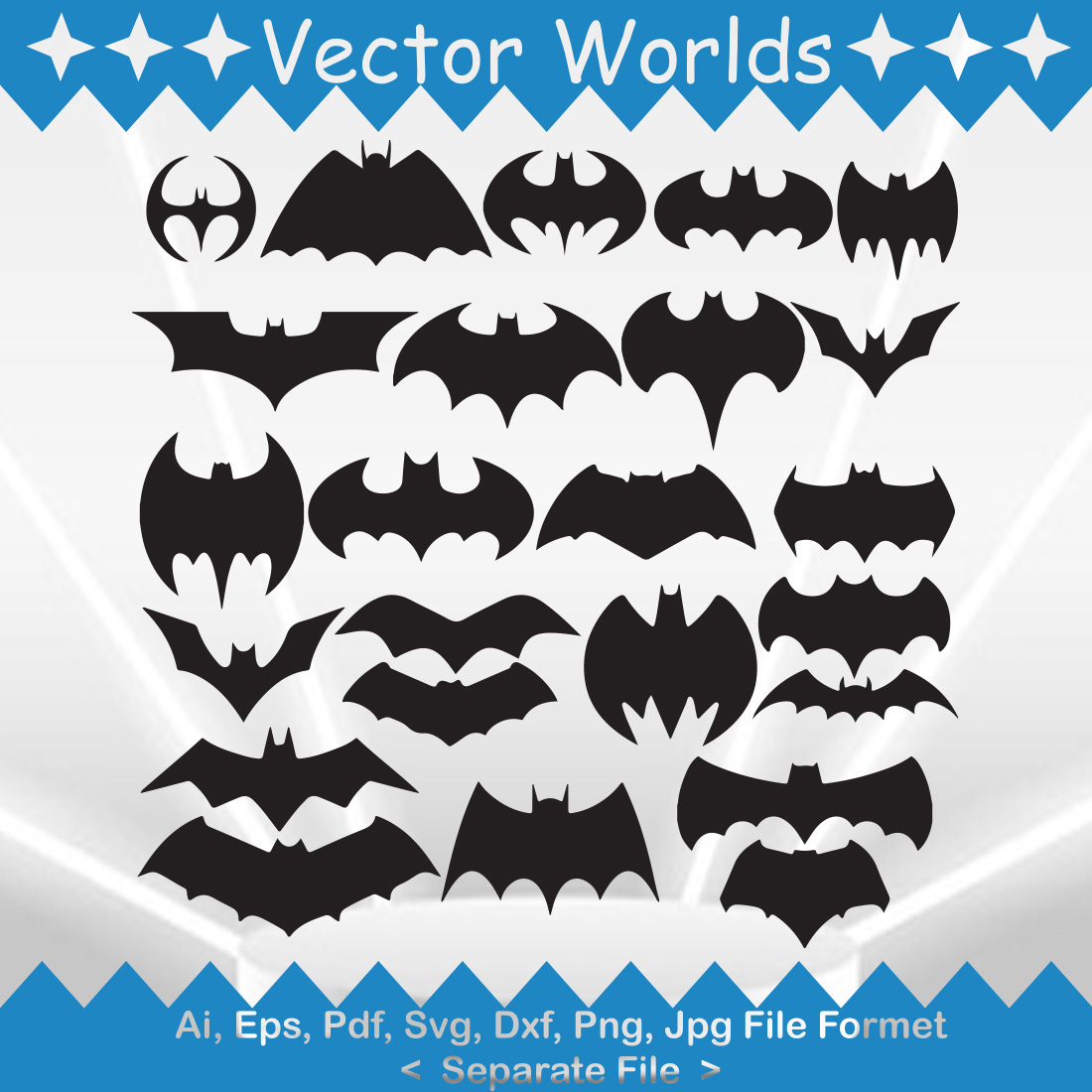 Batman SVG Vector Design cover image.