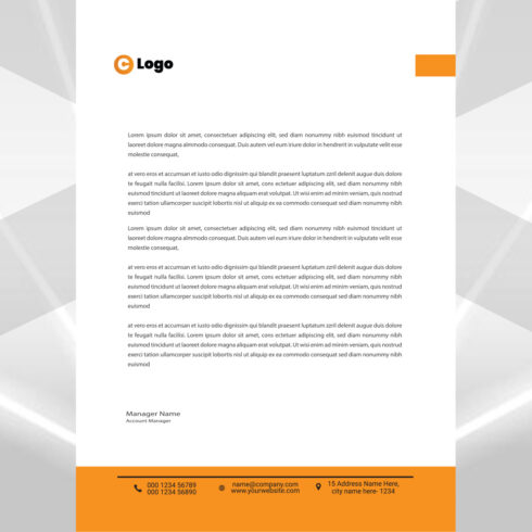 Modern Letterhead Design cover image.