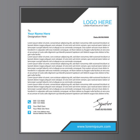 Modern Letterhead Design cover image.