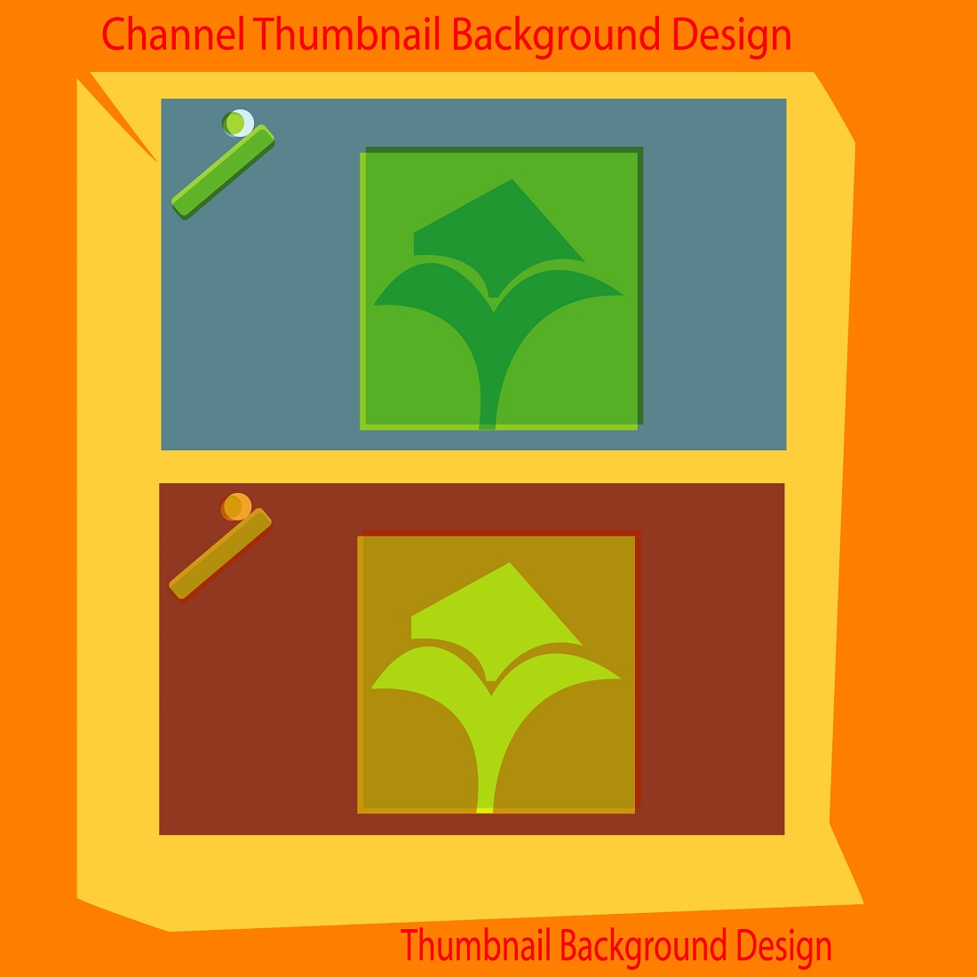 YouTube Thumbnail Background bundle cover image.