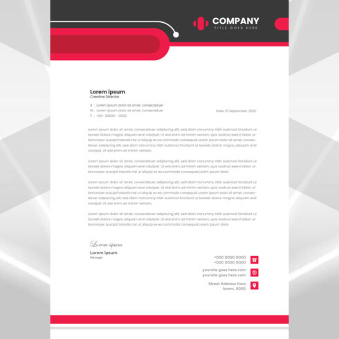 Modern Letterhead Design cover image.