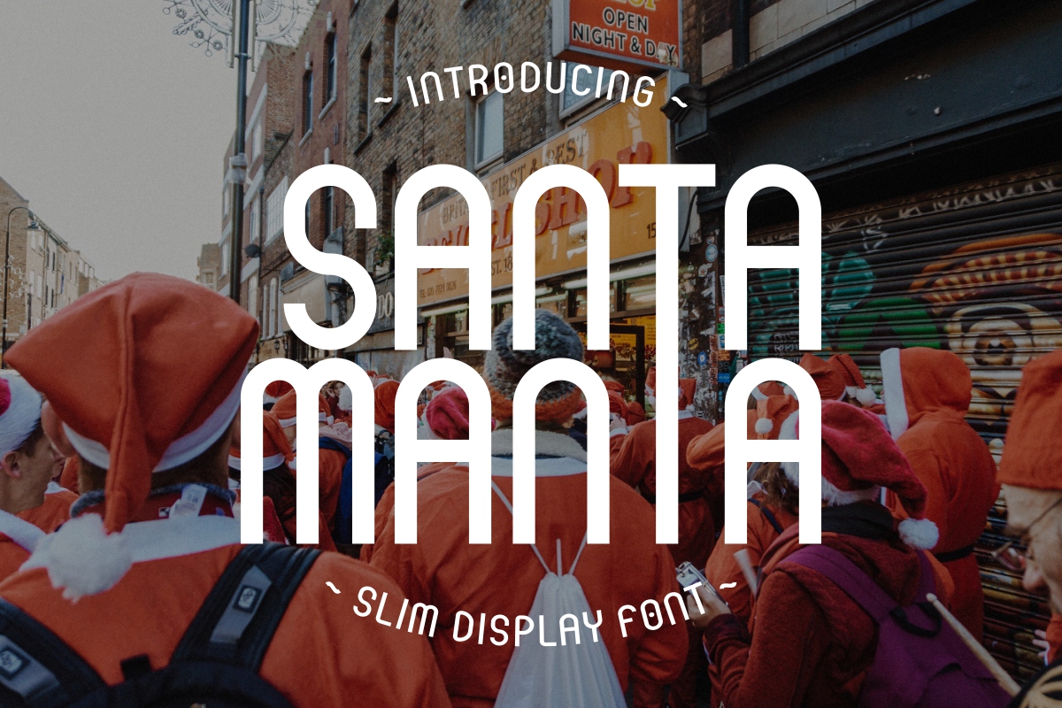 01 santa manta slim display font preview 83