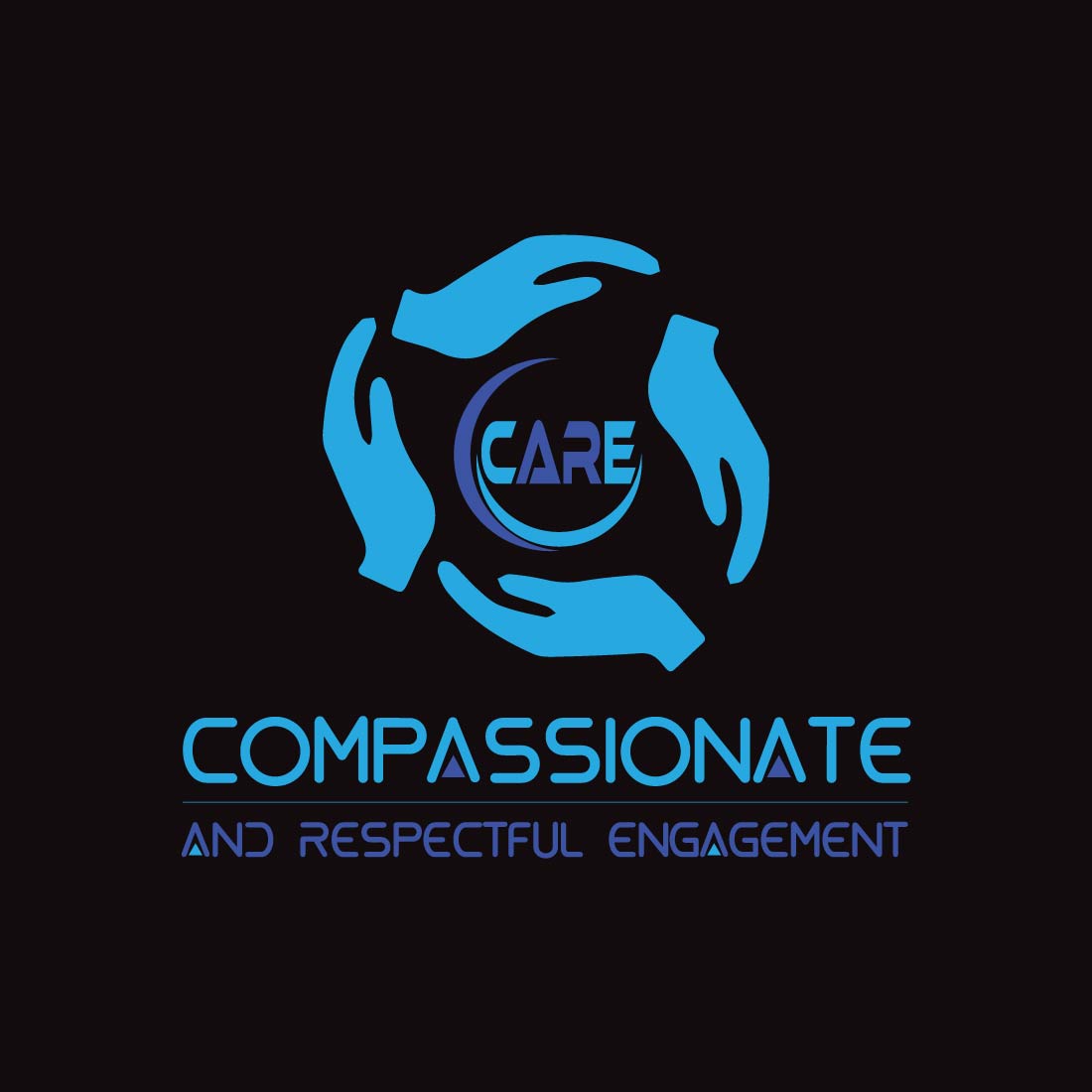 Compassionate Logo or Icon Design Vector Image Template preview image.