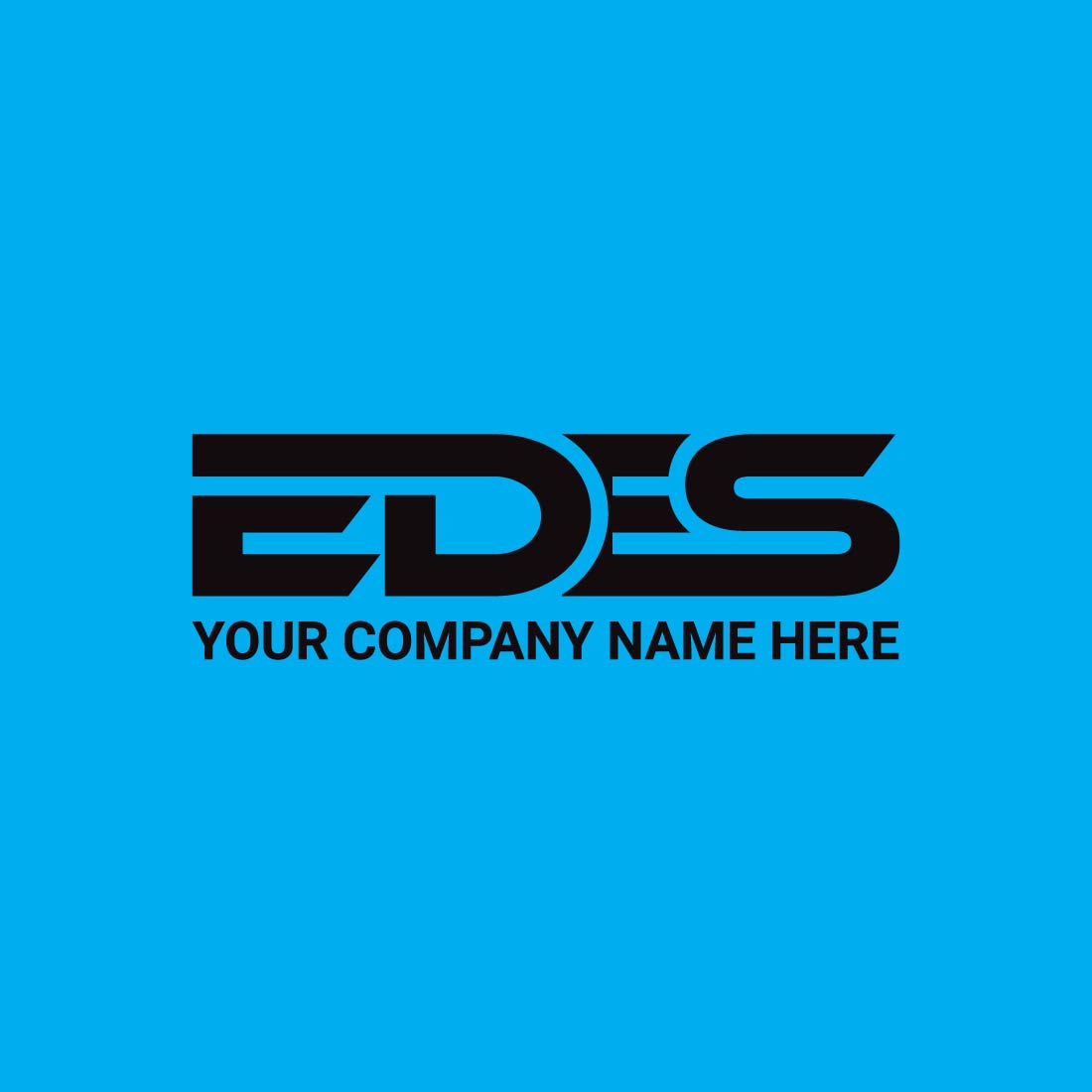 Letter EDES Logo or Icon Design Vector Image Template preview image.