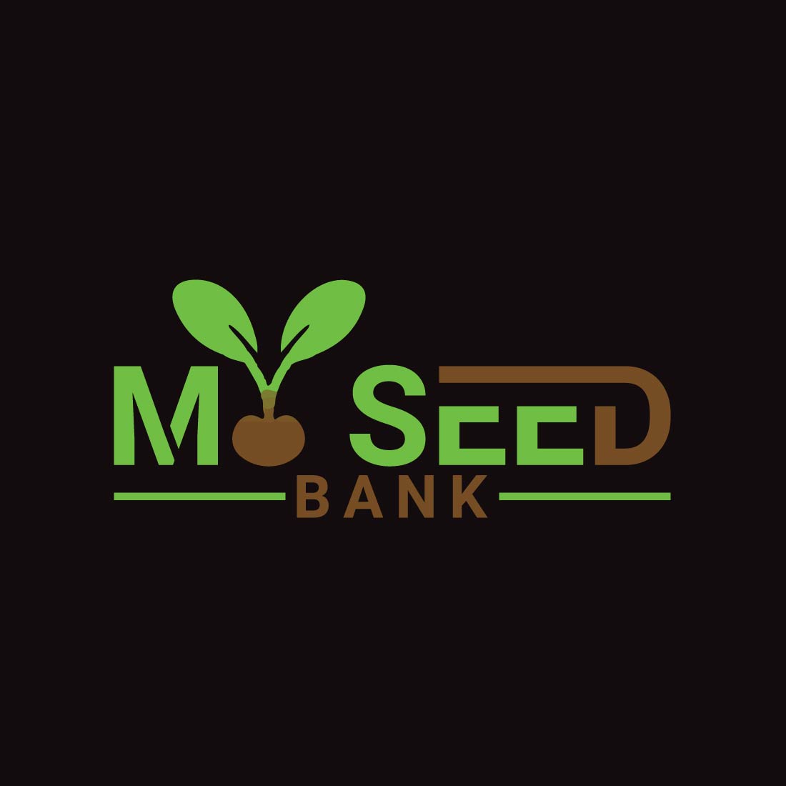 Seed Bank Logo or Icon Design Vector Image Template preview image.