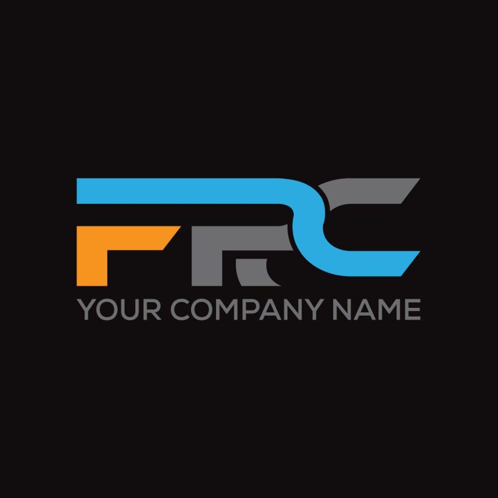 Initial Letter FRC Logo or Icon Design Vector Image Template ...