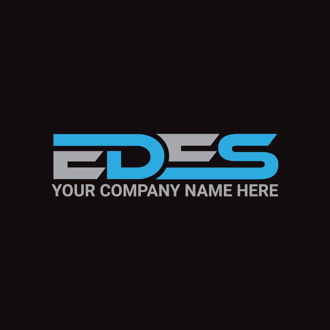 Letter EDES Logo or Icon Design Vector Image Template preview image.