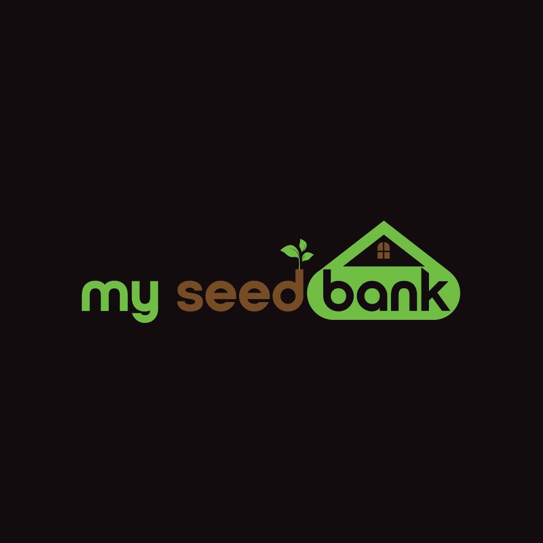 Seed Bank Logo or Icon Design Vector Image Template preview image.