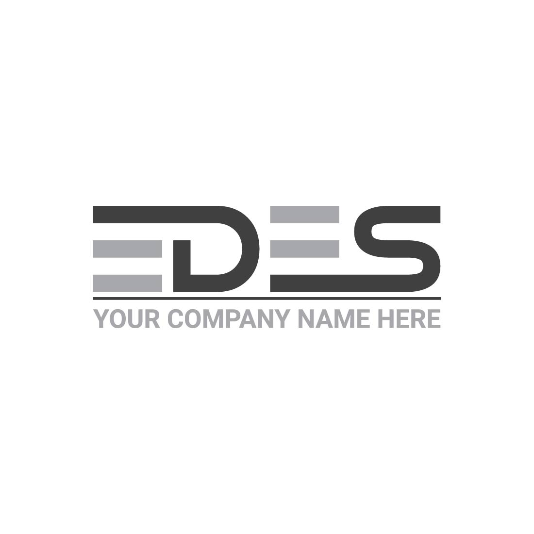 Letter EDES Logo or Icon Design Vectror Image Template preview image.