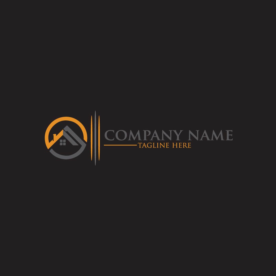 Real Estate Logo or Icon Design Vector Image Template preview image.