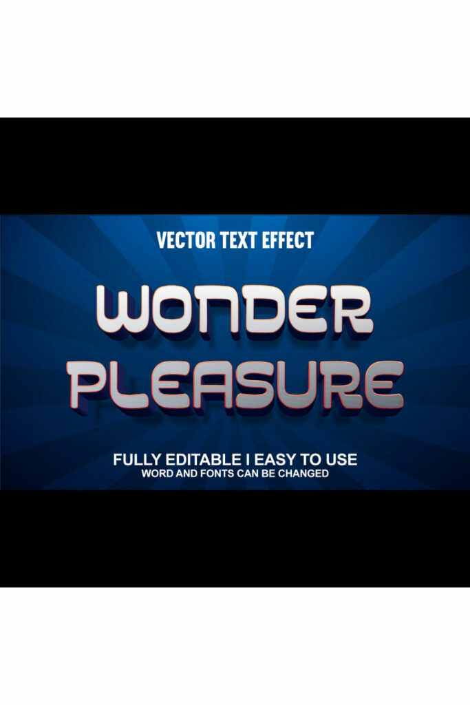 Fully Editable Vector 3D Text Effect - MasterBundles