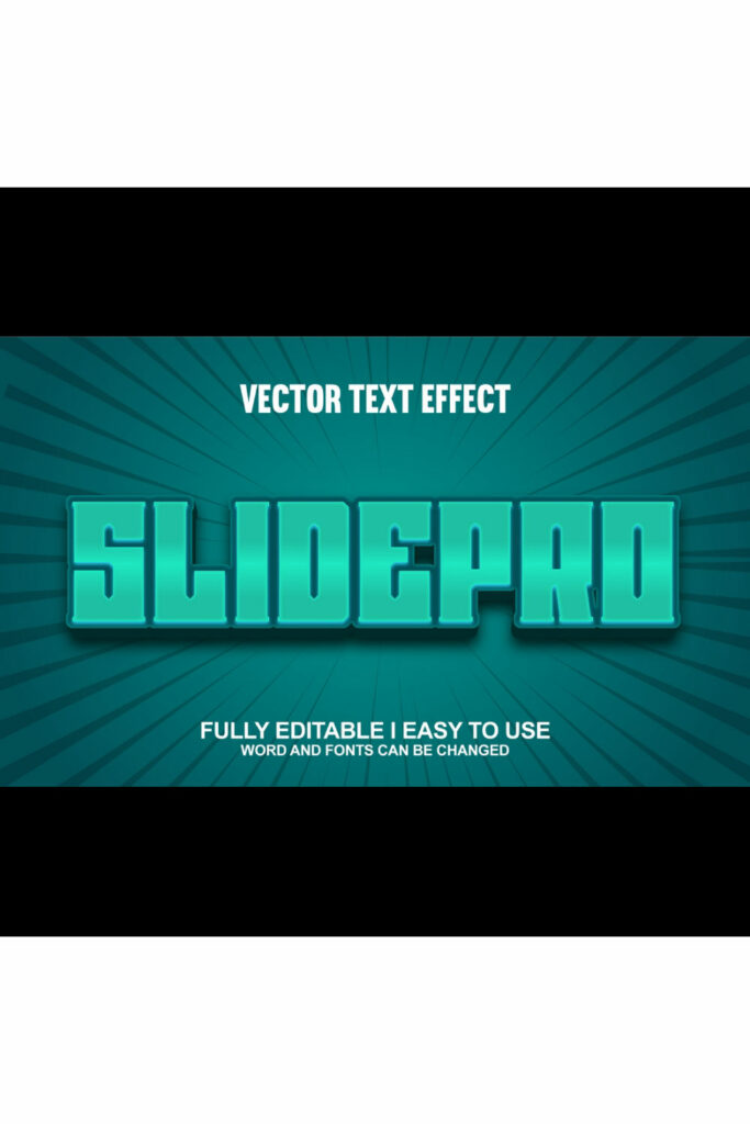 Fully Editable Vector 3D Text Effect - MasterBundles