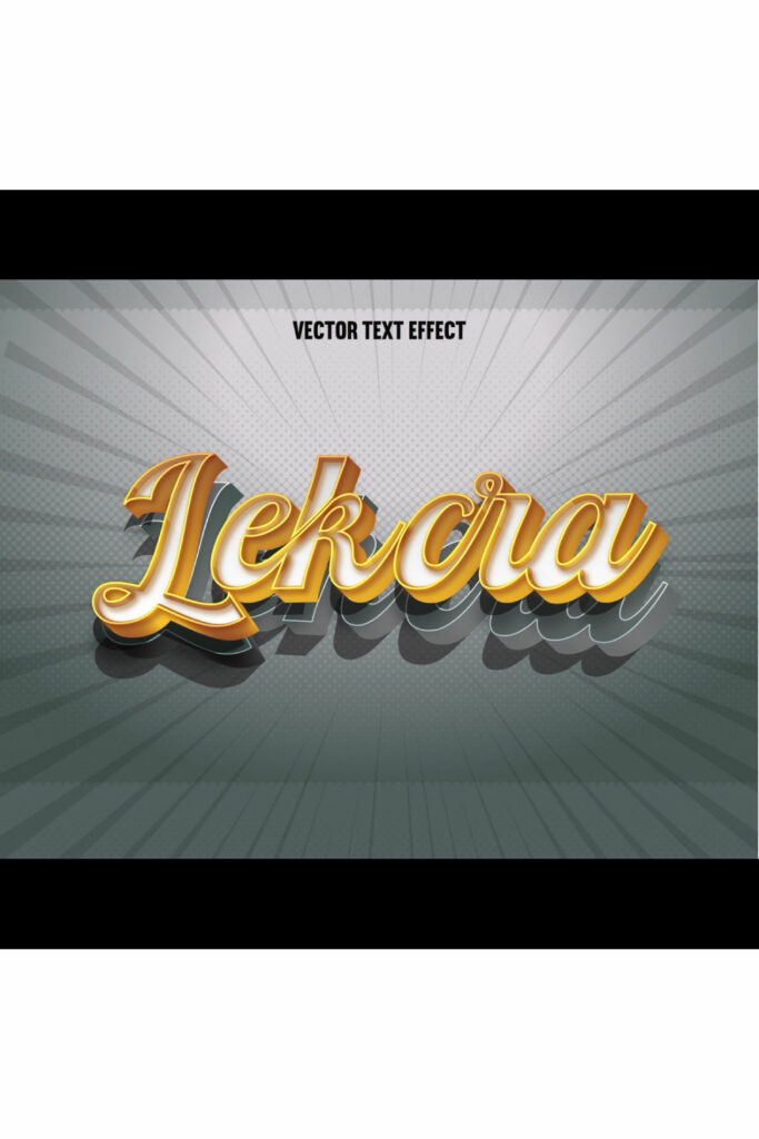 Fully Editable Vector 3D Text Effect - MasterBundles