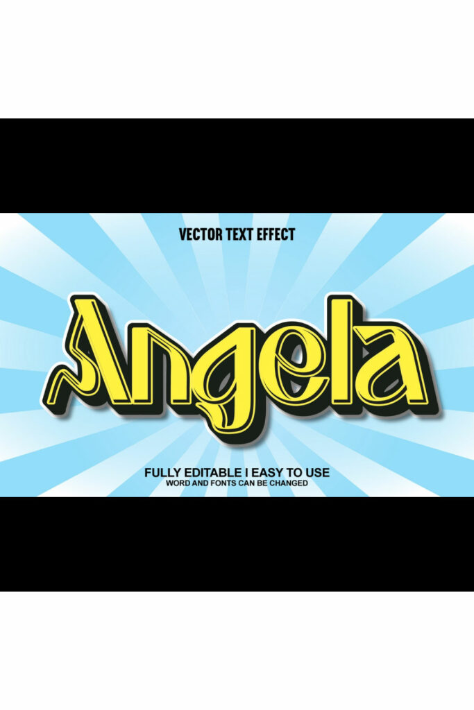 Vector Text Example Fully Editable Vector Text Effect - MasterBundles