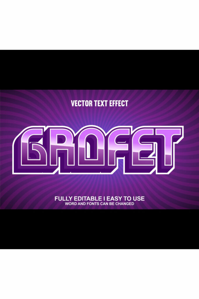Fully Editable Vector 3D Text Effect - MasterBundles