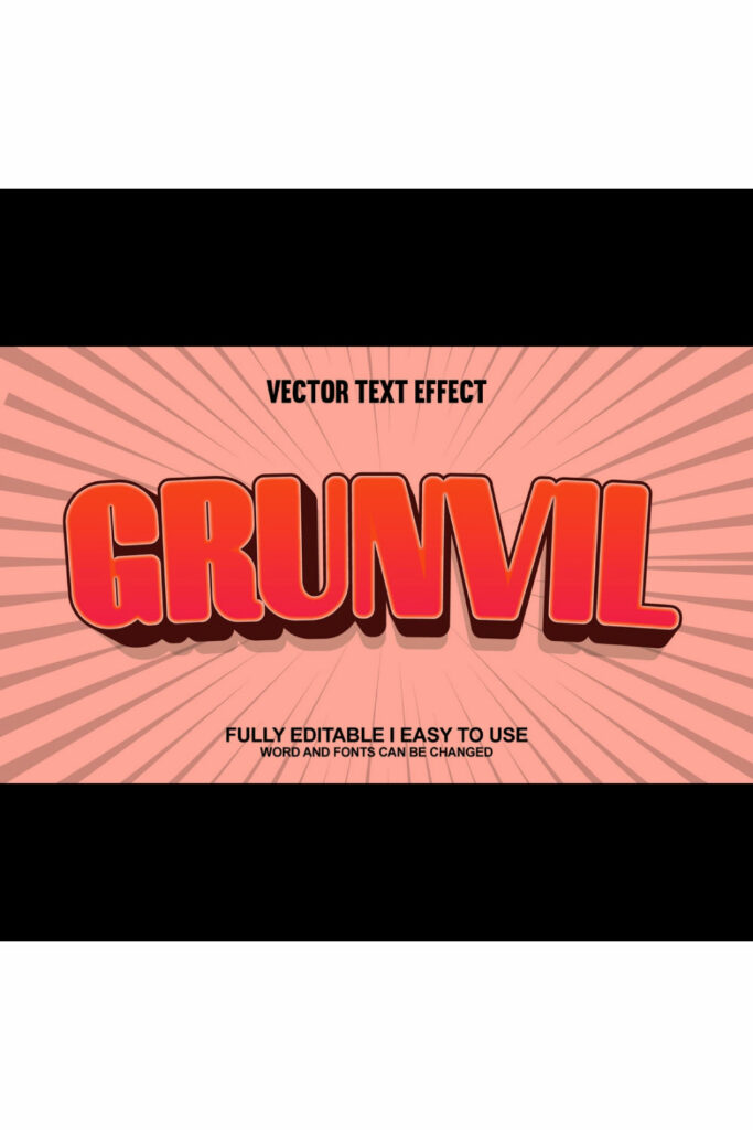 Fully Editable Vector 3D Text Effect - MasterBundles