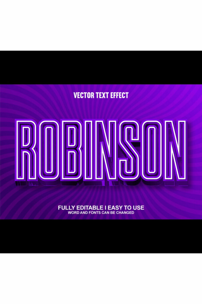 Fully Editable Vector 3D Text Effect - MasterBundles