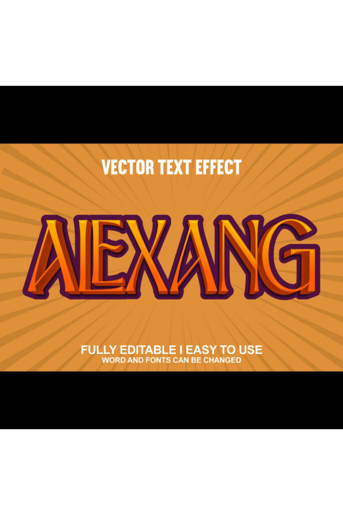 Fully Editable Vector Text Effect - MasterBundles