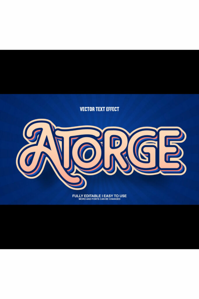 Fully Editable Vector Text Effect - MasterBundles